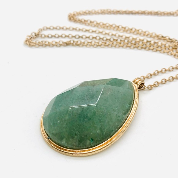 Vintage Green Aventurine Necklace & Stone Bracelet Stack - Picture 10 of 15